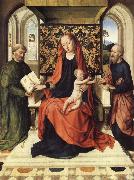 Dieric Bouts The Virgin and Child Enthroned with Saints Peter and Paul oil painting artist
